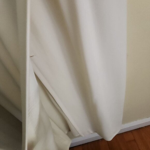 Maggy London Cream Double Breasted Wrap Maxi Dress Size 4 - Picture 3 of 5